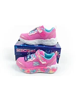 Skechers S Lights LED dětská sportovní obuv na suchý zip pro dívky