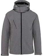 Kariban K 413 Pánská 3-vrstvá softshellová bunda s kapucí 20.K413 marl grey Kariban K 413 Pánská 3-vrstvá softshellová bunda s kapucí 20.K413 marl grey