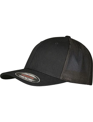 Flexfit 6511RM 6 panelová Trucker kšiltovka "Recycled" 55.11RM black/black