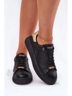 Dámské Sneakersy Z Eko Kůže Big Star RR274257 Černé