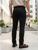 Pánské vypasované kalhoty chinos black FashionStreet kalhoty UX4495