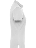 Daiber JN 1805 Dámské pracovní elastické bio polo - Solid 02.1805 white