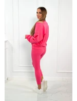 3-dílná sada mikina + top + legíny malinová 3-dílná sada mikina + top + legíny malinová