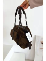 Kabelka z eko semiše Khaki Gressa Kabelka z eko semiše Khaki Gressa