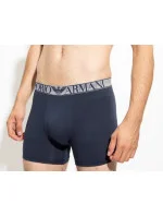 Pánské boxerky 2 pack 111912 2F720 61735 tm.modrá/vínová - Emporio Armani