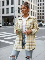 Dámská kostkovaná zelenožlutá košile FashionStreet DY0481