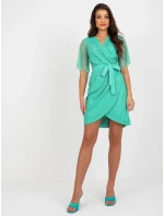 LK SK 508643 šaty.38X tyrkysová LK SK 508643 šaty.38X tyrkysová