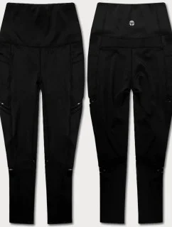 Černé sportovní 3/4 legíny (54480)