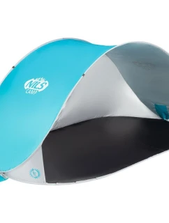 Samonosný skládací plážový stan NILS CAMP NC3174 tyrkysově šedý