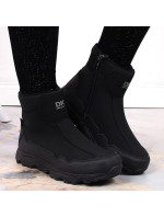 DK Jr nepromokavé zateplené sněhové boty DK58A černé