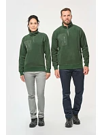 WK WK 905 Pracovní fleecová mikina s 1/4 zipem 20.W905 forest green WK WK 905 Pracovní fleecová mikina s 1/4 zipem 20.W905 forest green