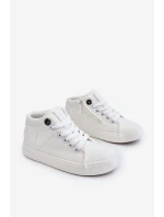 Dětské klasické vysoké tenisky Big Star LL374002 Bílá