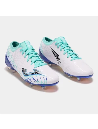 Pánské kopačky Joma GOL 2472 FG White Turquoise