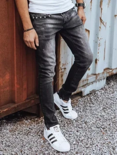 Pánské černé kalhoty FashionStreet UX3825