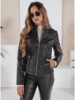 Dámská kožená bunda ramones černá FashionStreet TY5201