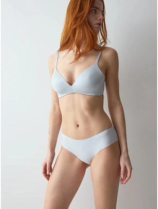 Dámské kalhotky Smart Invisible Hipster Pearl Grey světlešedé - TRIUMPH