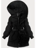 Černá dámská zimní oversize bunda (736art) Černá dámská zimní oversize bunda (736art)