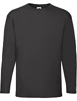Fruit of the Loom Valueweight T LSL Tričko s dlouhým rukávem 16.1038 black