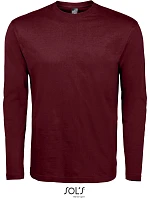 SOL'S Monarch Tričko s dlouhým rukávem 25.1420 oxblood