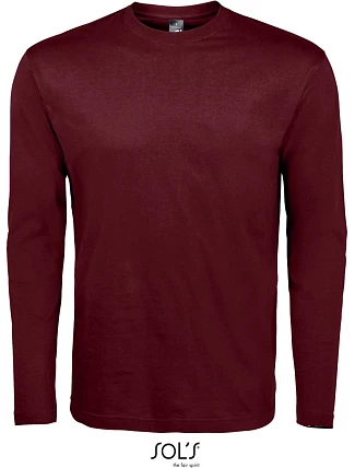 SOL'S Monarch Tričko s dlouhým rukávem 25.1420 oxblood