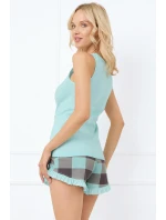 Italian Fashion Sandra sz.r. kr.sp. barva: světle tyrkysová/print tyrkysová Italian Fashion Sandra sz.r. kr.sp. barva: světle tyrkysová/print tyrkysová