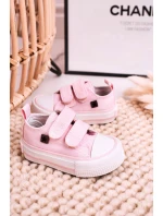 Dětské Tenisky Na Suchý Zip BIG STAR HH374203 Růžové