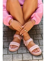 Dámské sandály na platformě Big Star NN274753 růžové