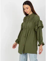 Dámská košile TW KS BI 2021745.13X khaki - FPrice