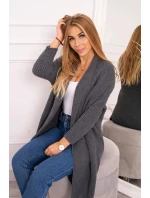 Svetr s netopýřími rukávy grafitový - Kesi Svetr s netopýřími rukávy grafitový - Kesi