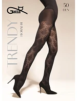 Punčocháče Gatta Trendy Floral vzor 01, 50 den, 2–4 Punčocháče Gatta Trendy Floral vzor 01, 50 den, 2–4