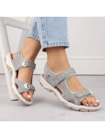 Pohodlné sandály Rieker W RKR674 grey Pohodlné sandály Rieker W RKR674 grey