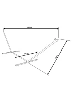 Kovový stojan HAMMOTA RACK 374x91x111CM Kovový stojan HAMMOTA RACK 374x91x111CM