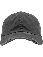Flexfit 6245DC 6 panelová kšiltovka "Destroyed" 55.45DC dark grey