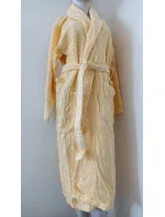 AKCE - Unisex froté župan se šálovým límcem sv. žlutý - Veratex AKCE - Unisex froté župan se šálovým límcem sv. žlutý - Veratex