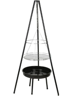 ZAHRADNÍ GRIL ZAVĚŠENÝ NA TROJNOŽCE 52CM