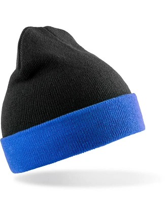 Result Headwear RC 930X Pletená čepice "Black Compass" 28.930X black/royal
