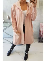 Oversize pláštěnka s kapucí tmavě pudrově růžová Oversize pláštěnka s kapucí tmavě pudrově růžová