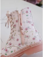 Dětské zateplené boty na zip Růžové Dolida Dětské zateplené boty na zip Růžové Dolida