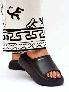 Dámské Pěnové Pantofle Na Platformě Big Star RR274A567 Černé