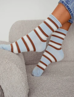 Dámské ponožky bez tlaku v pruzích 0200.206