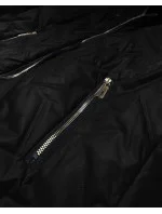 Lehká černá dámská bunda s odepínací kapucí S'West (B8371-1) Lehká černá dámská bunda s odepínací kapucí S'West (B8371-1)