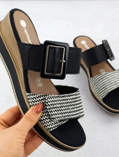 Remonte W D6463-03 RKR786 sandály na platformě s podpatky