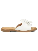 Dámské květinové žabky bílé Filippo DK7898