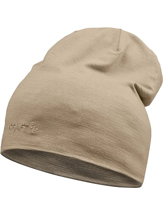 Craft Corporate Essence Wool Hat Merino pletená čepice 81.6631 taupe Craft Corporate Essence Wool Hat Merino pletená čepice 81.6631 taupe