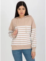 Dámská mikina LO BL DY 28.01 bílá béžová