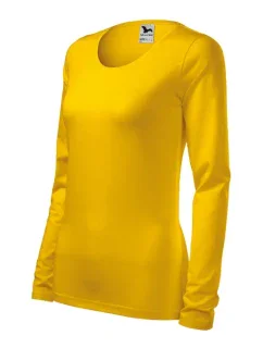 Slim triko dámské žlutá