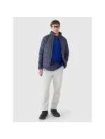 Pánská trekingová bunda 4F 4FWSS25TFSWM473-36S Primaloft Active na zip s kapucí