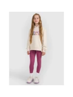 Dívčí pletené legíny 4F 4FJRAW25TTIGF291-50S