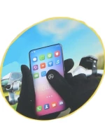 ZATEPLENÉ CYKLISTICKÉ RUKAVICE S DOTYKOVÝM DISPLEJEM SENIOR R.M DUNLOP