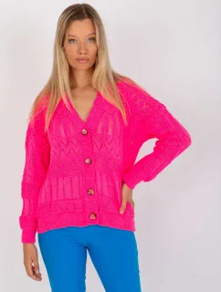 Dámský svetr LC SW 8022  fluo růžový